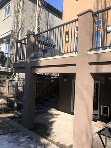 Construction house conventional stucco