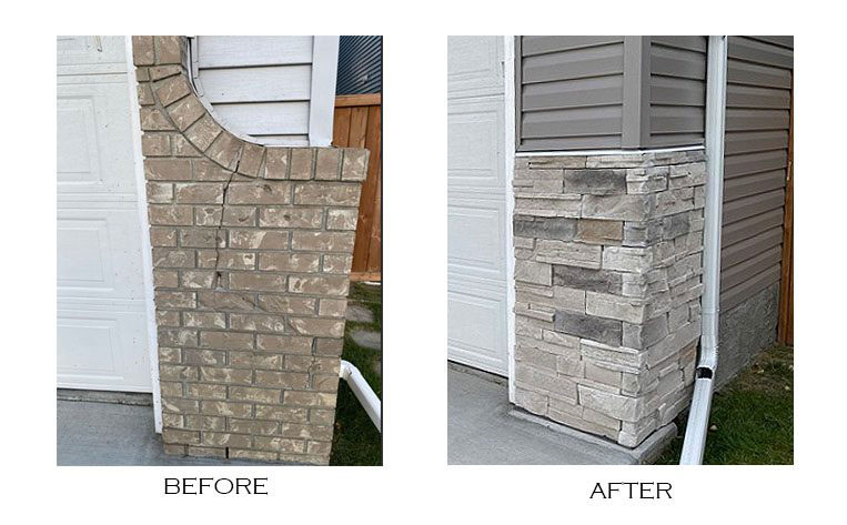 stone installation