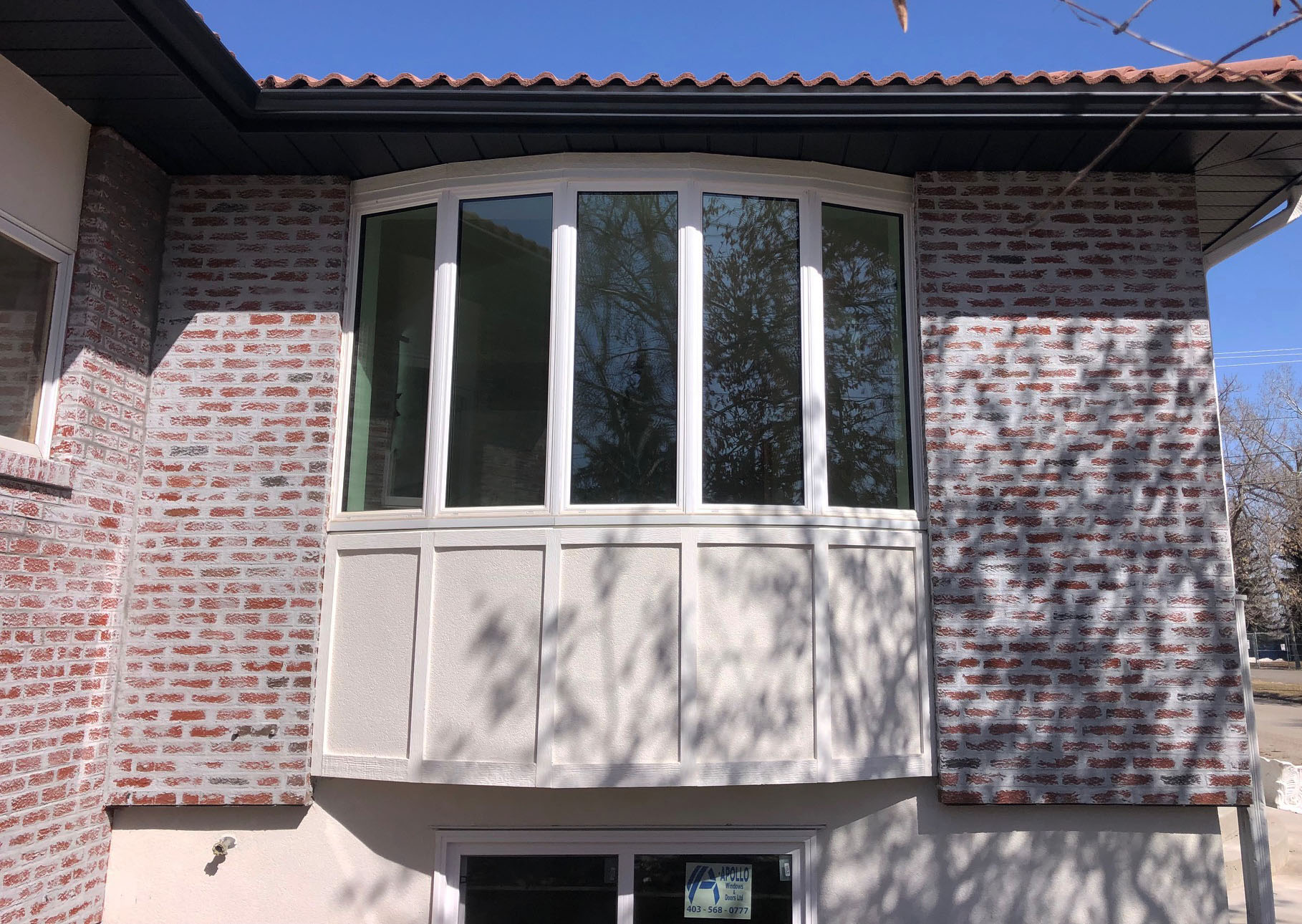 Smooth Stucco + German Smear Brick Technique +Parging