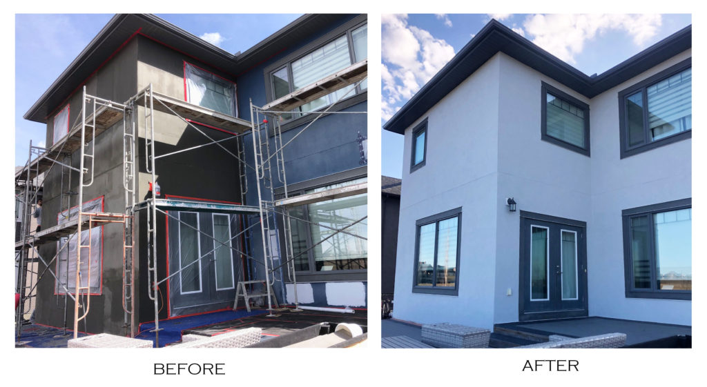 Stucco & acrylic color