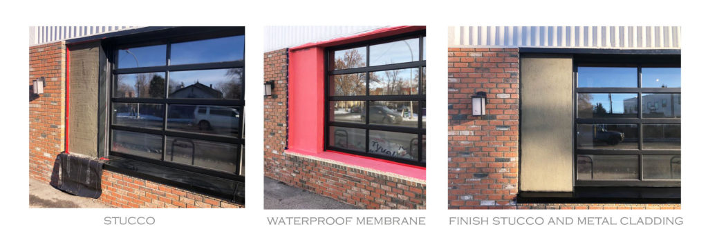 Renovation Cladding installation and new stucco